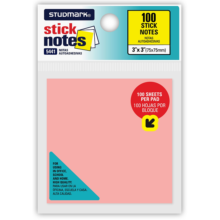 Notas autoadhesivas 75 x 75mm 2