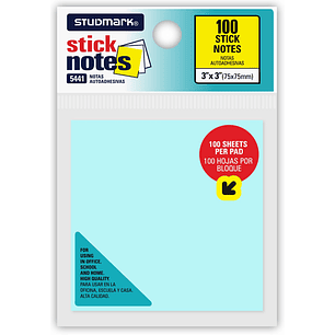 Notas autoadhesivas 75 x 75mm