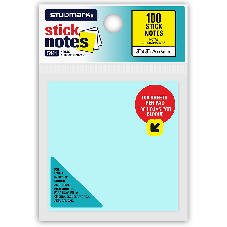 Notas autoadhesivas 75 x 75mm 1