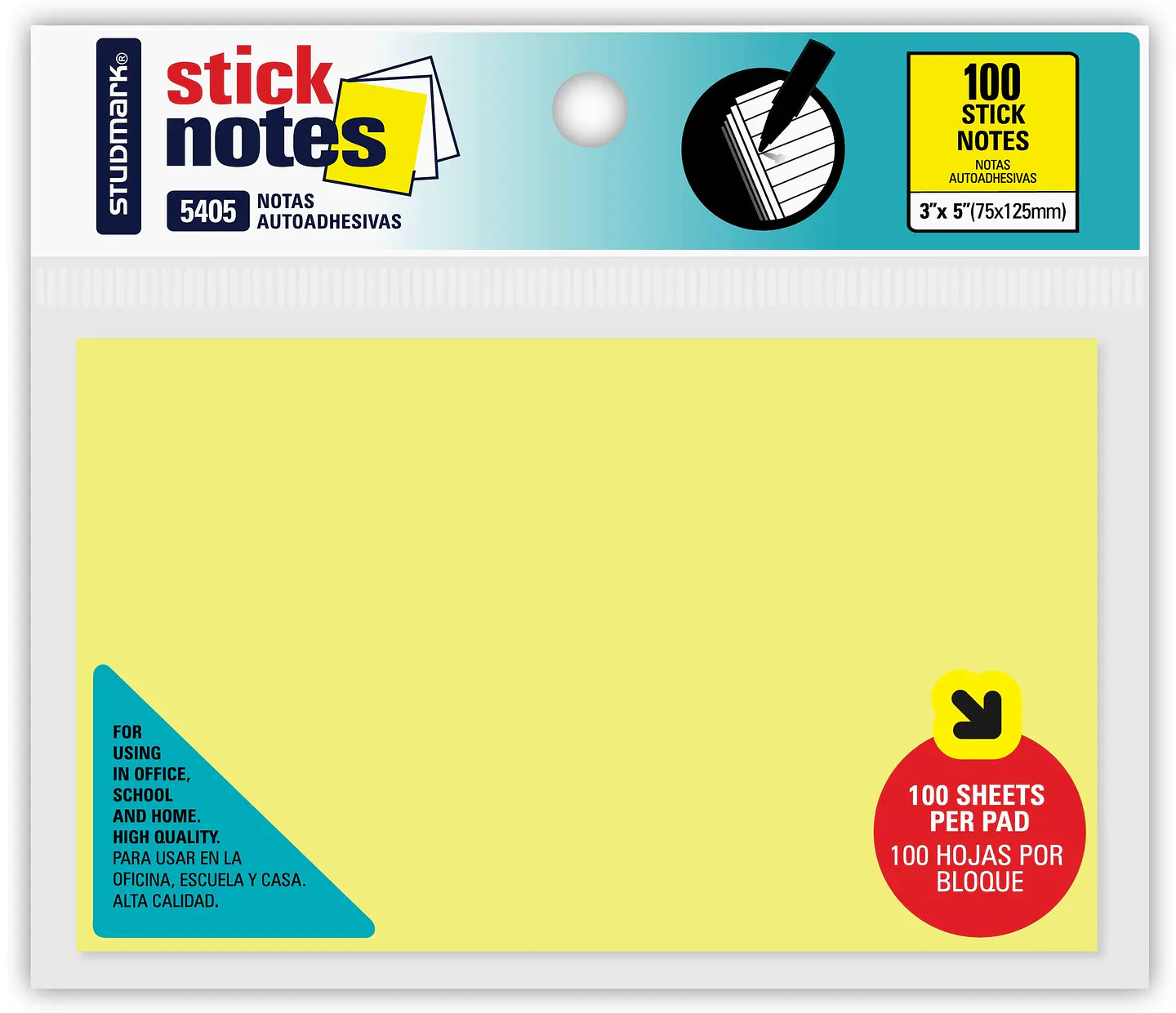 Notas autoadhesivas 75 x 125mm 1