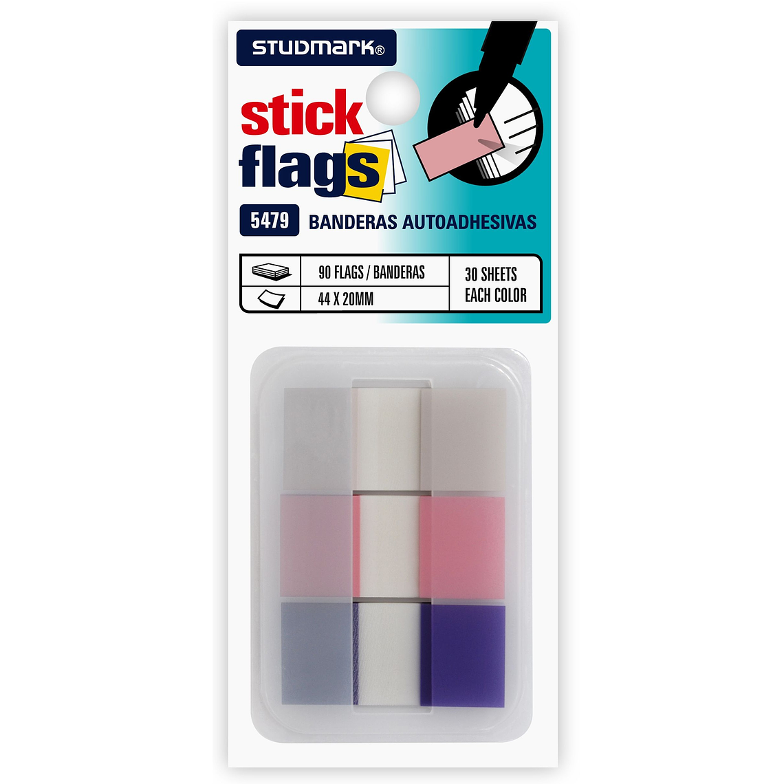 Banderitas Studmark con dispensador 1