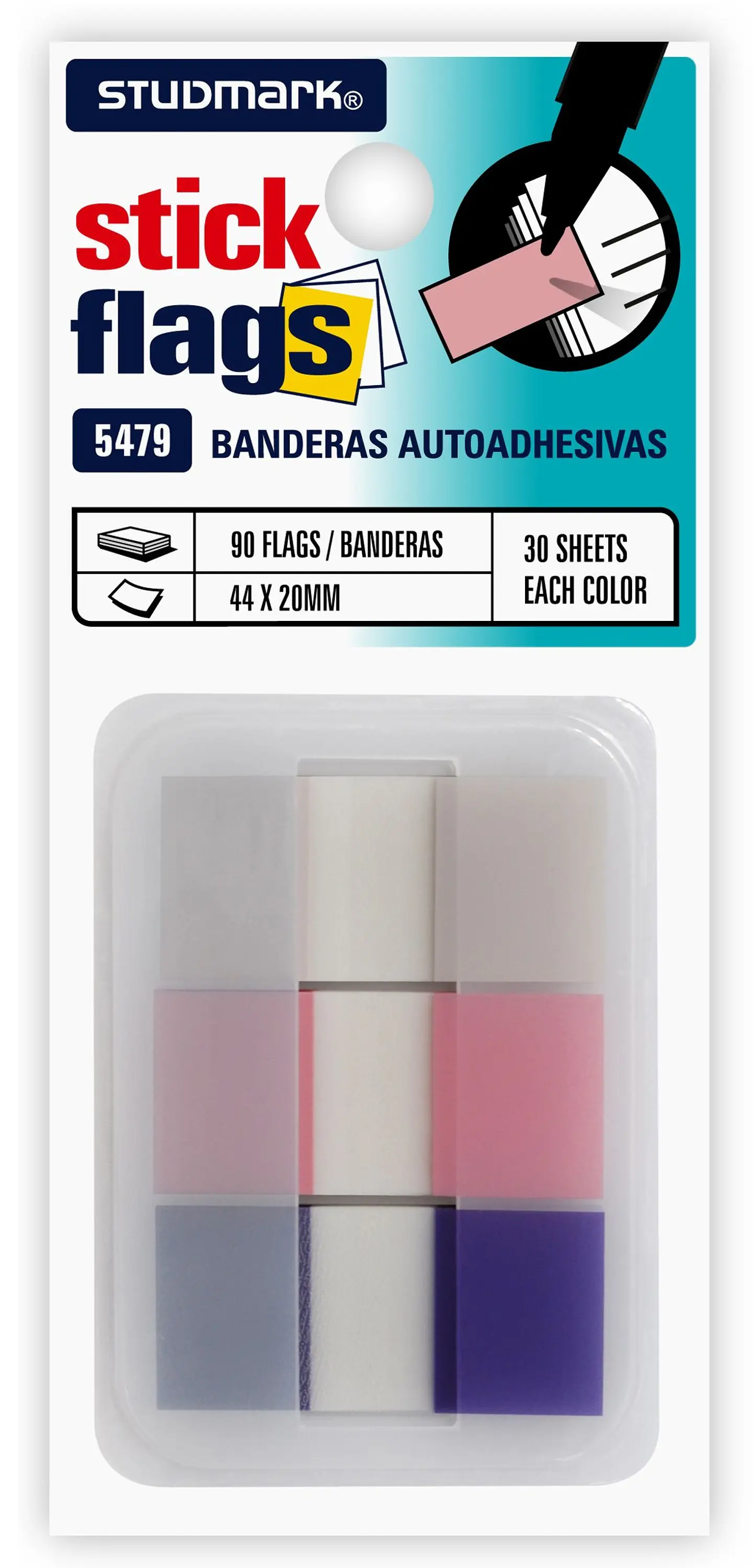 Banderitas Studmark con dispensador 1