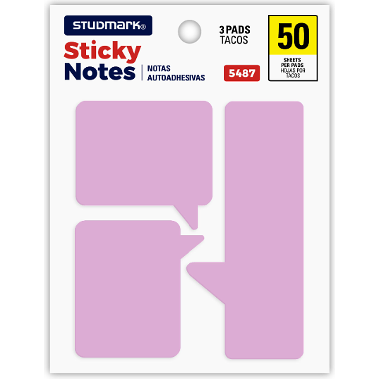 Notas adhesivas diseño burbujas 3