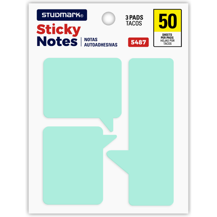 Notas adhesivas diseño burbujas 4