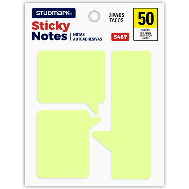 Notas adhesivas diseño burbujas 1