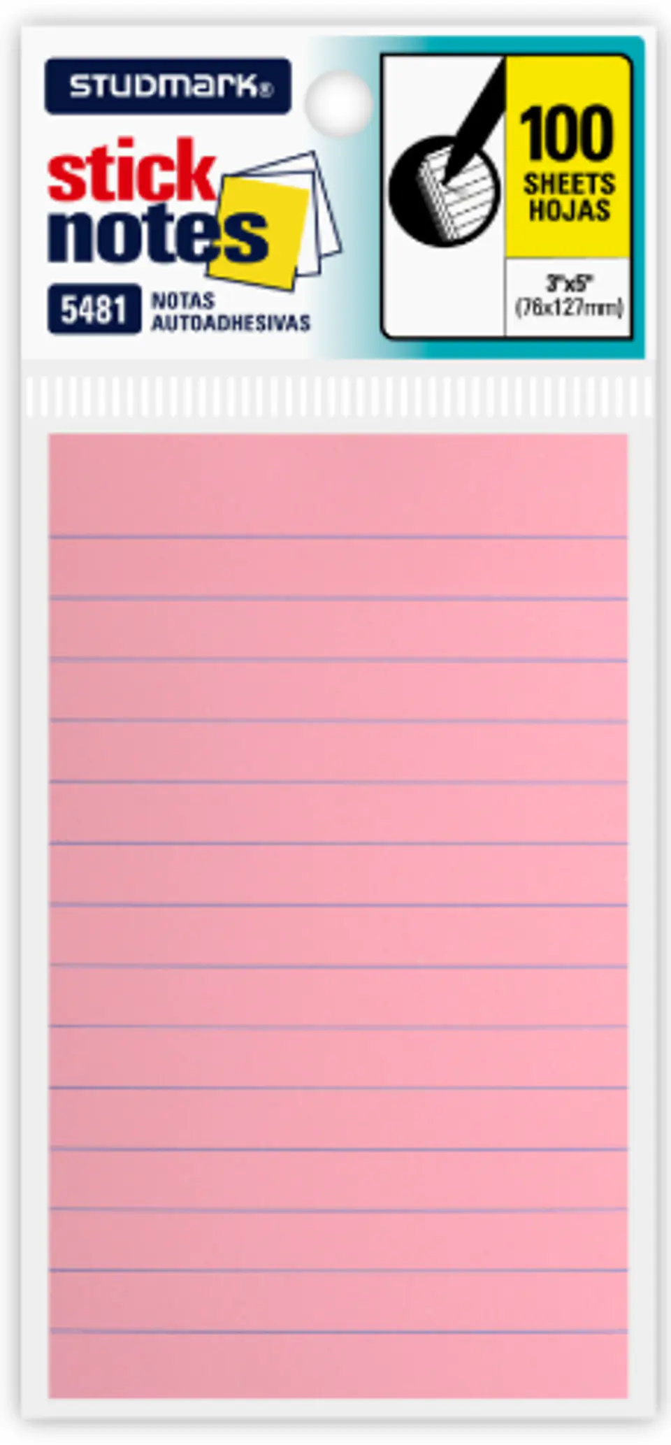 Notas autoadhesivas rayadas 76 x 127mm 3