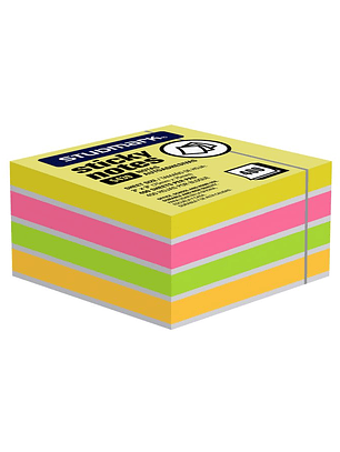 Notas adhesivas Neón multicolor 75 x 75mm