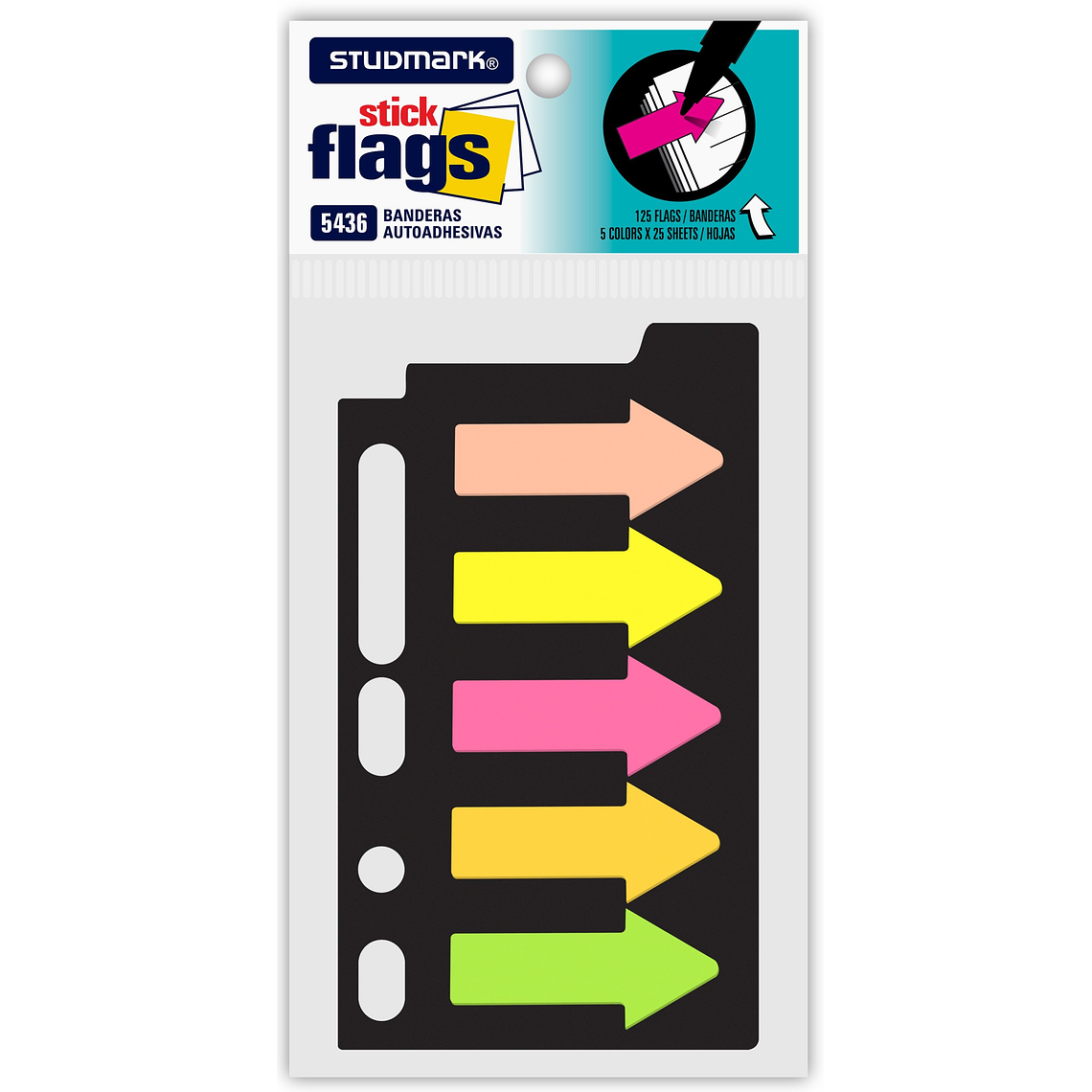 Banderitas en forma de flecha con 5 colores 1