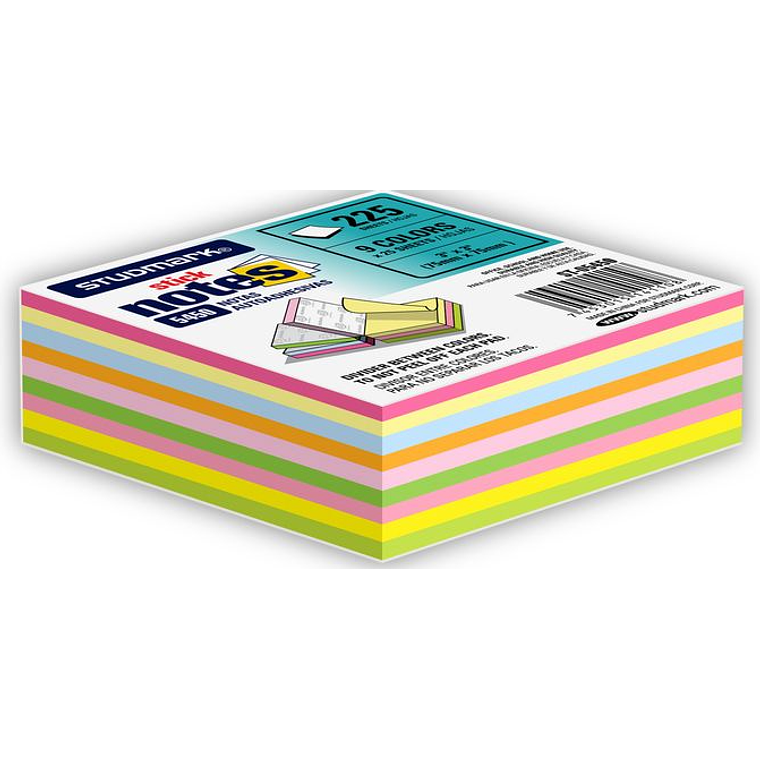 Notas adhesivas Studmark de 9 colores 1