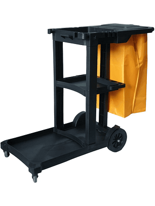 Carro de limpieza SiClean ideal para hoteles en negro