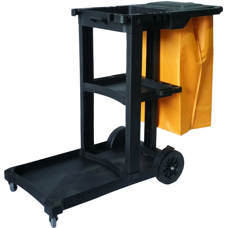 Carro de limpieza SiClean ideal para hoteles en negro 1