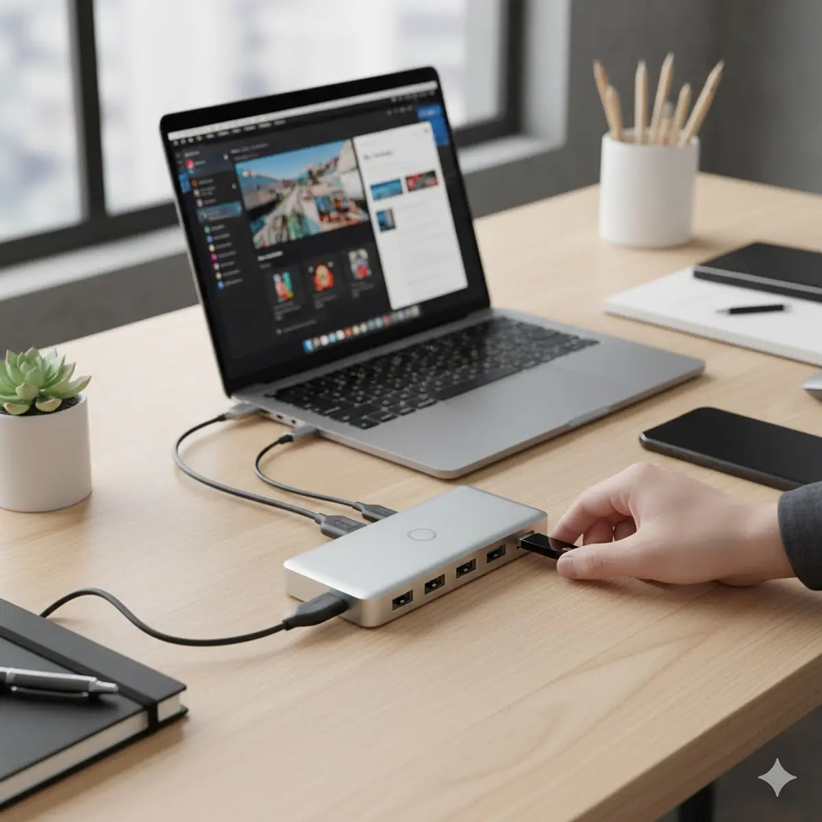 Concentrador USB