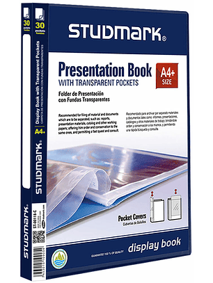 Folder con 30 Fundas A4 Studmark