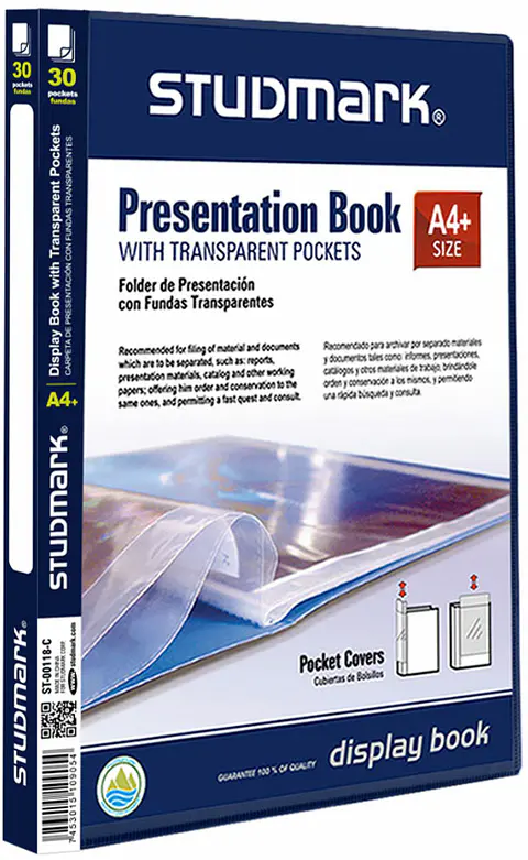 Folder con 30 Fundas A4 Studmark