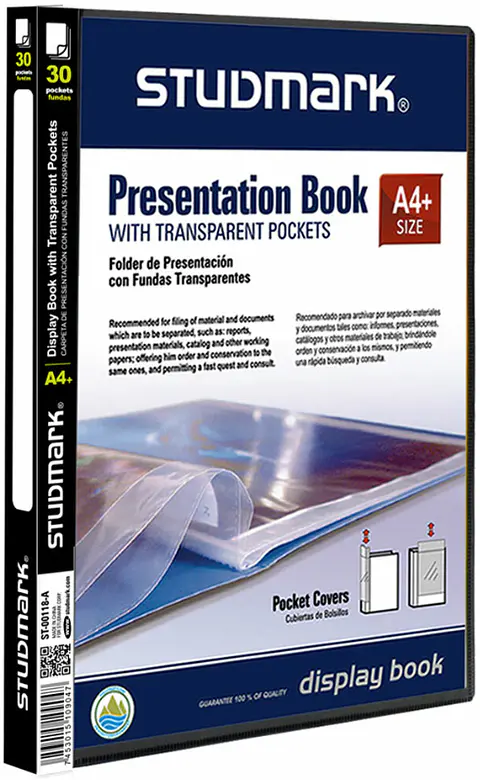 Folder con 30 Fundas A4 Studmark