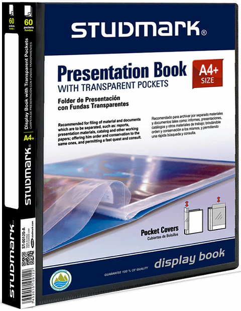 Folder con 60 Fundas A4 Studmark