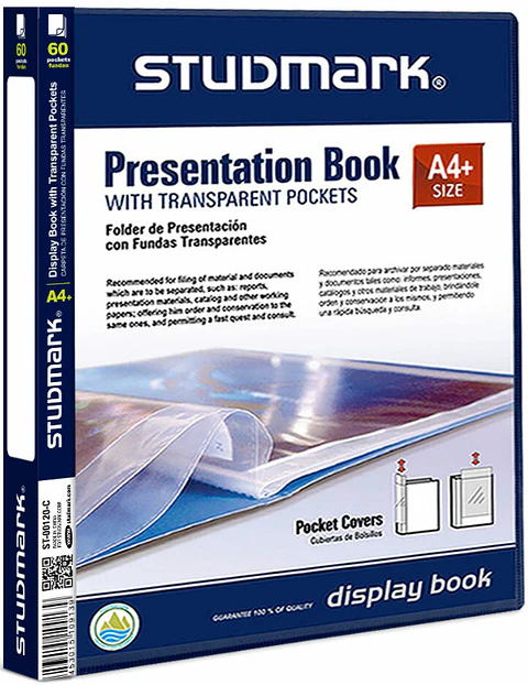 Folder con 60 Fundas A4 Studmark