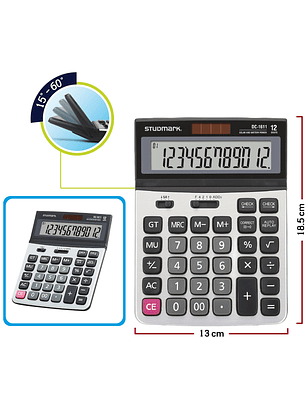 Calculadora Studmark de 12 dígitos ST-DC-1611
