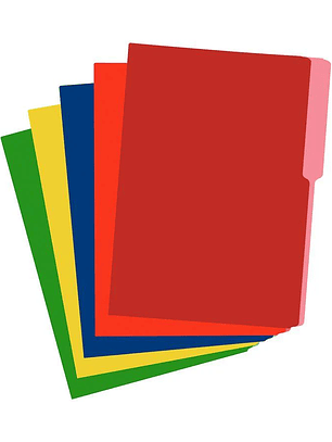 Paquete de 100 folder legal surtido