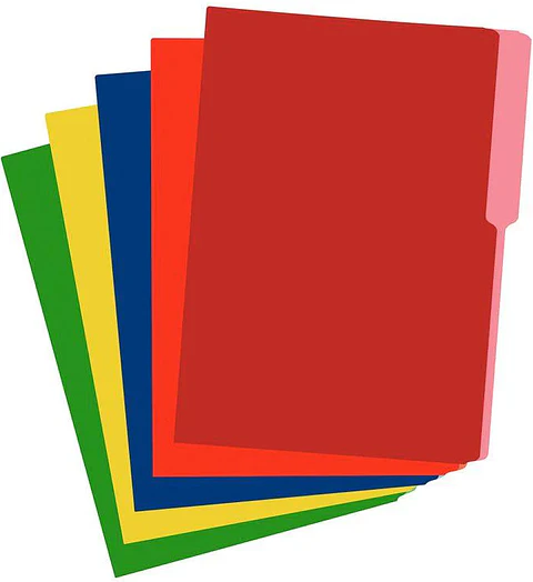 Paquete de 100 folder legal surtido