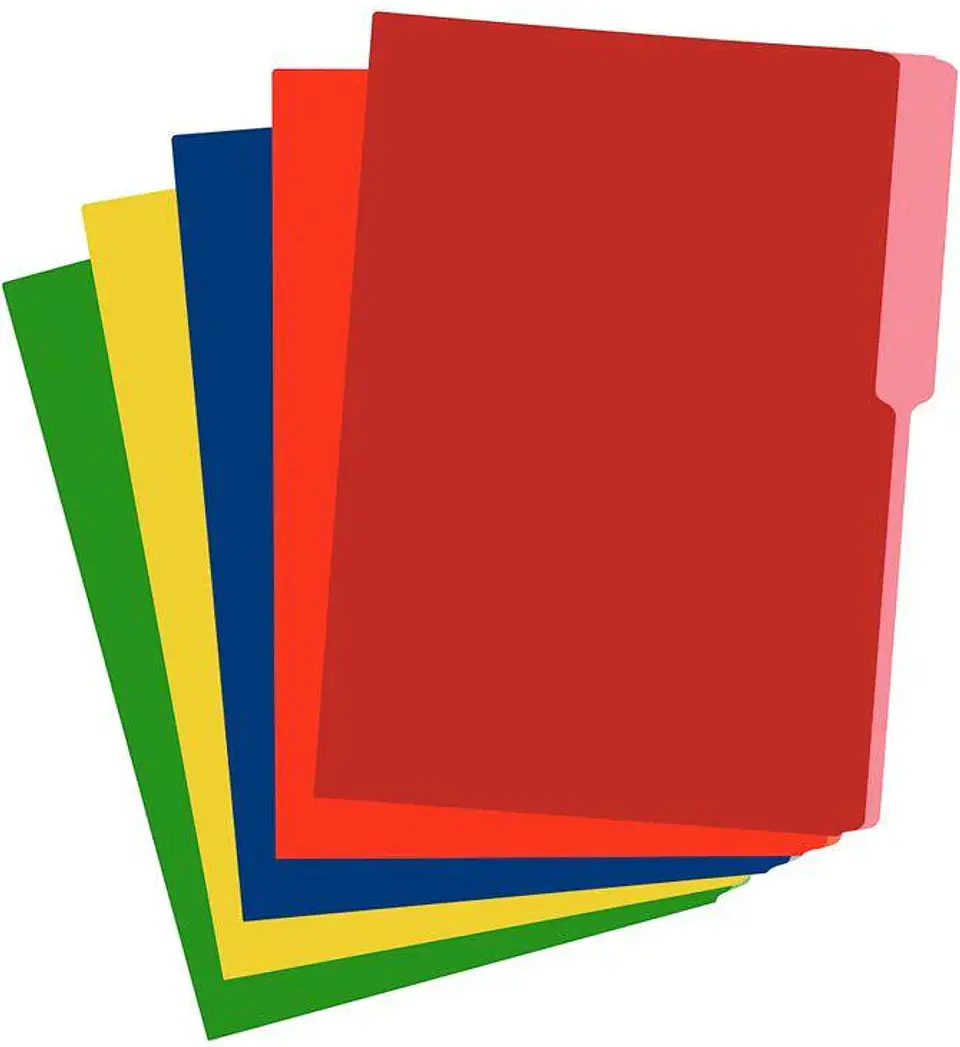 Paquete de 100 folder legal surtido 1