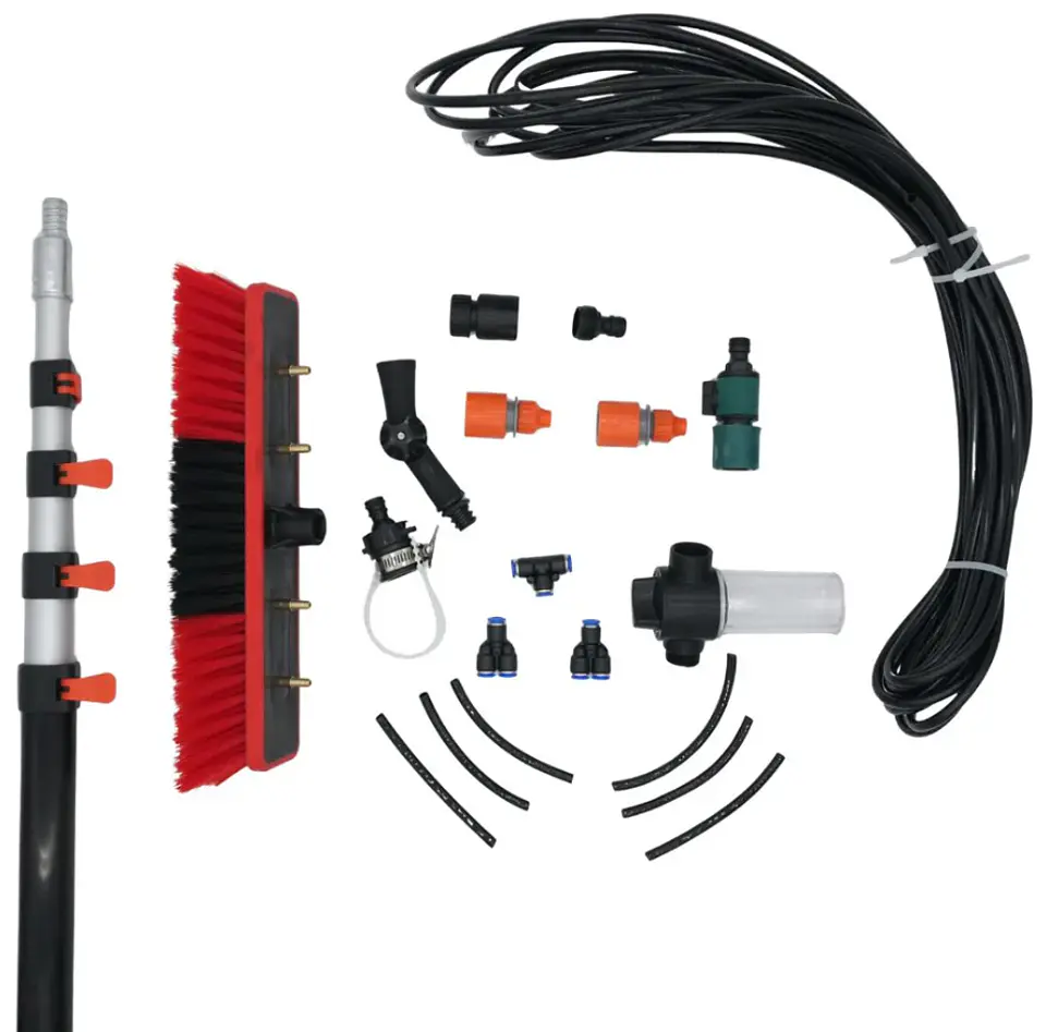 Cepillo Con Extensión Ajustable 9mts Lavado De Páneles Solares 3