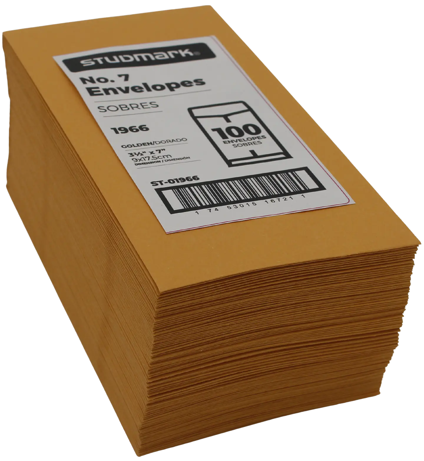 Paquete de 100 sobres de pago Studmark No. 7 1