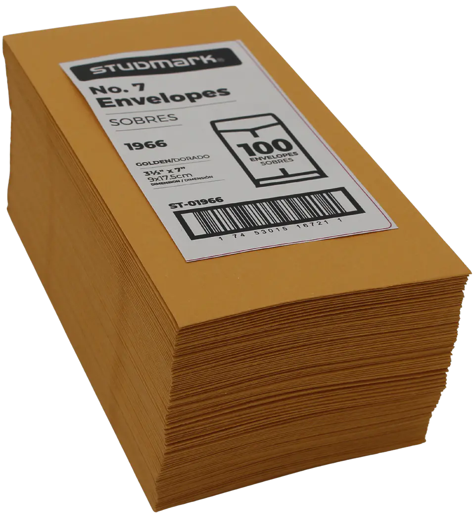 Paquete de 100 sobres de pago Studmark No. 7 1
