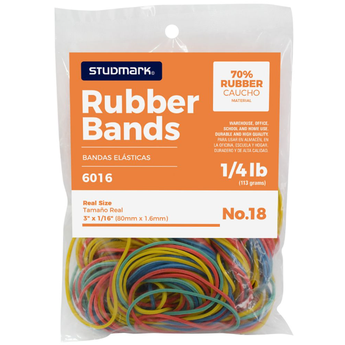 Paquete de ligas de colores #18 de 113g 1