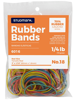 Paquete de ligas de colores #18 de 113g