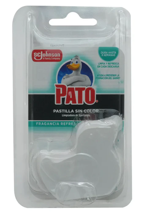 Pastilla sin color limpiadora de sanitarios