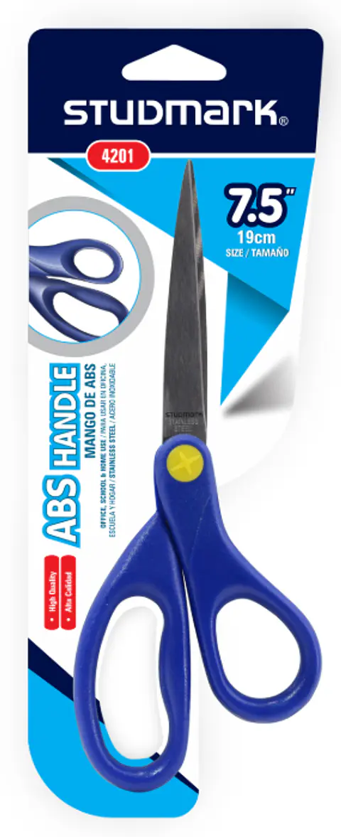 Tijera Azul Studmark de 7.5" y Mango de ABS