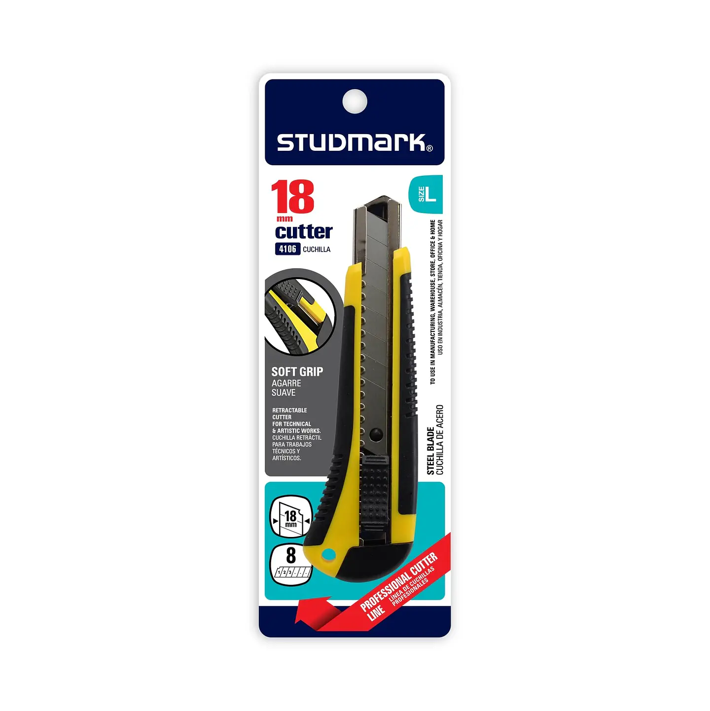 Exacto retráctil Studmark de 18 mm 2