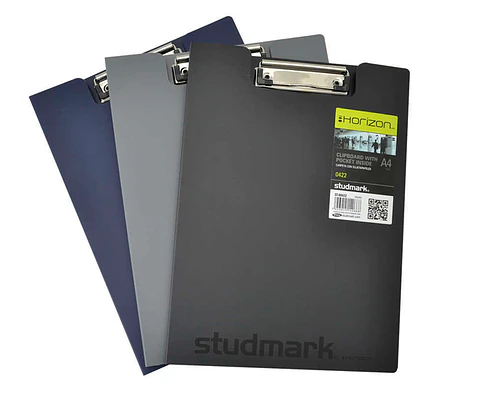 Clipboard Studmark Horizon A4 con Bolsillo Interior y Clip Metálico