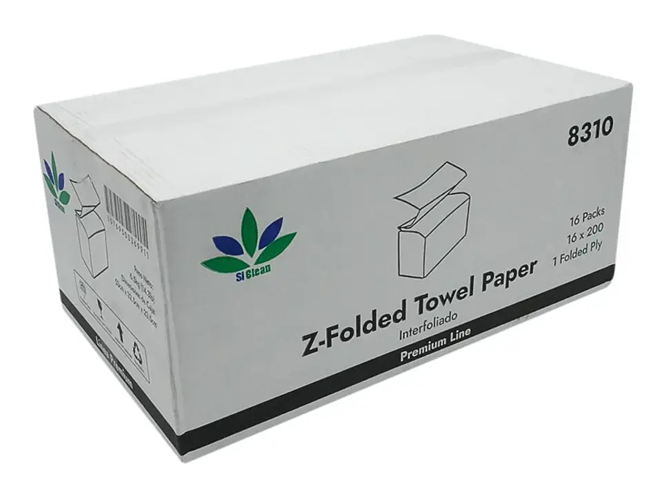 Papel Toalla Interfoliado SiClean 8310 3200 Hojas Hoja Sencilla 1