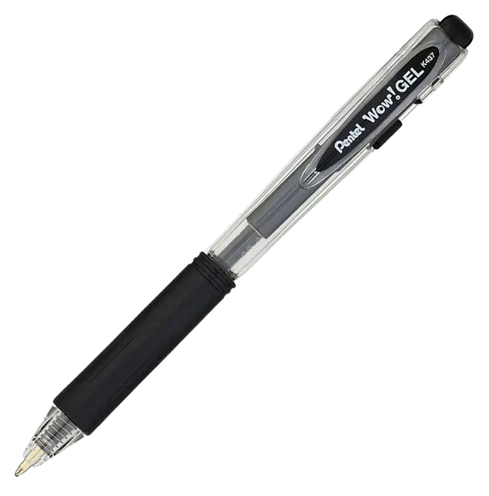 Bolígrafo Gel Pentel WOW! K437 0.7 mm Azul, Negro y Rojo 2