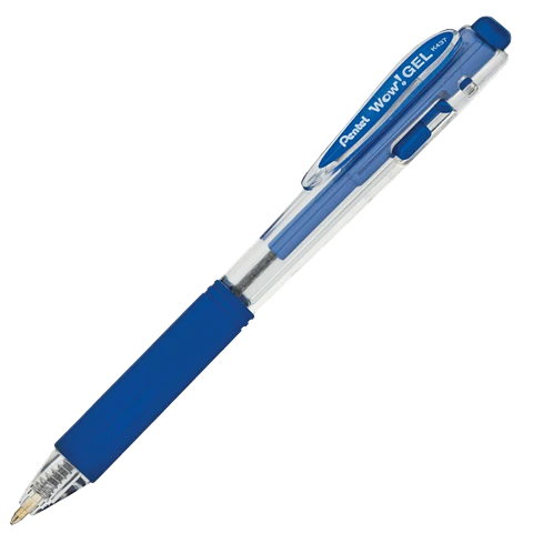 Bolígrafo Gel Pentel WOW! K437 0.7 mm Azul, Negro y Rojo