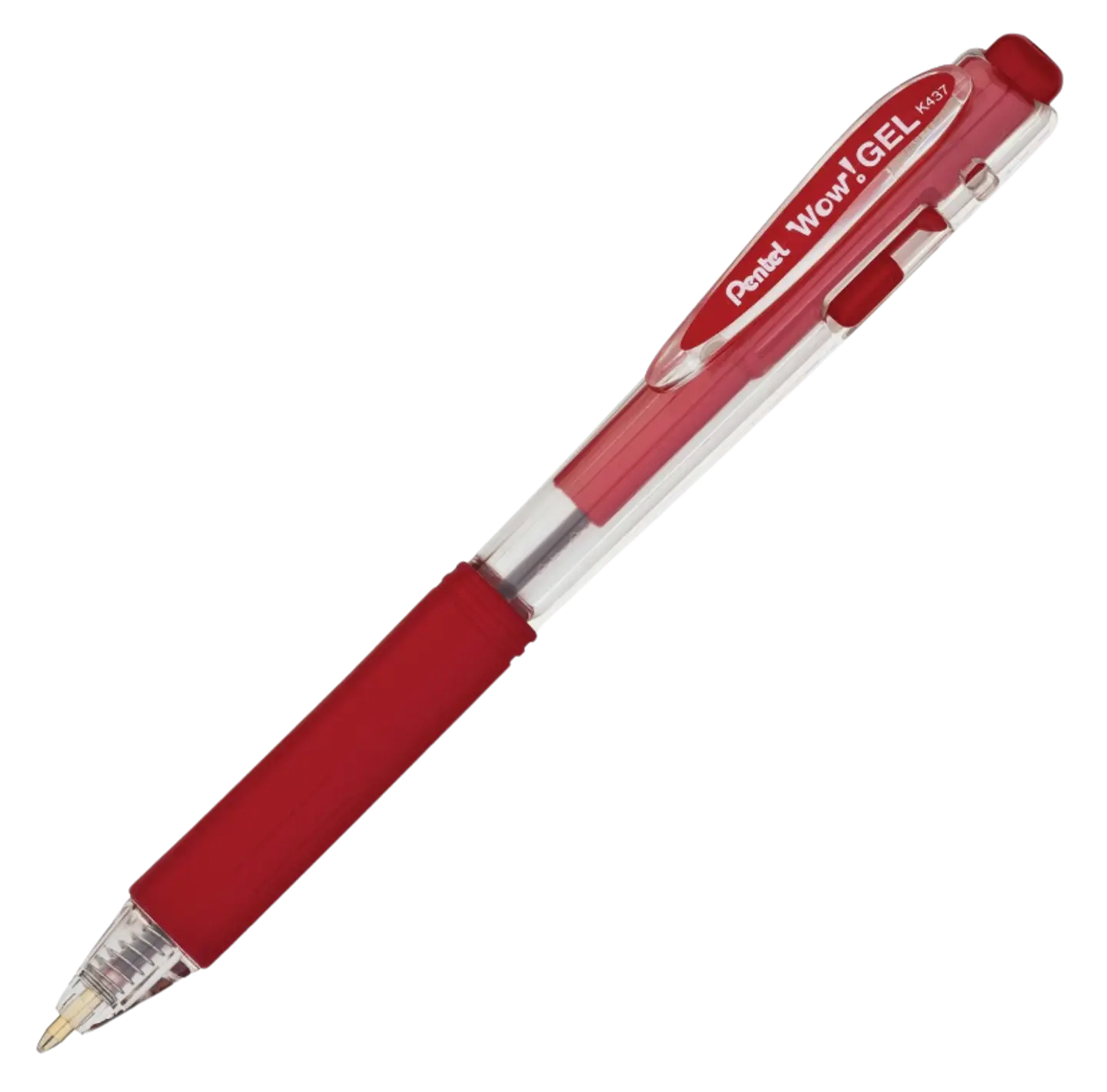 Bolígrafo Gel Pentel WOW! K437 0.7 mm Azul, Negro y Rojo 3