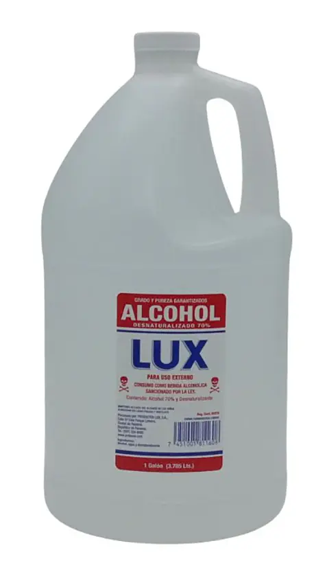 Alcohol Isopropílico Lux 70% Galón 3.78 Litros