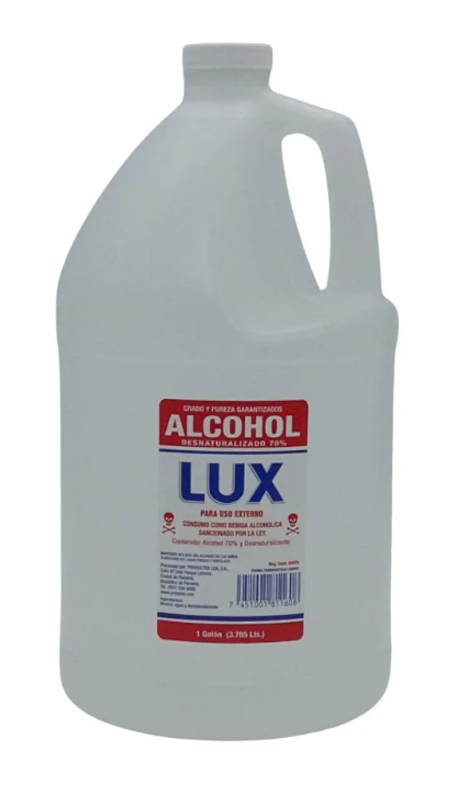 Alcohol Isopropílico Lux 70% Galón 3.78 Litros 1