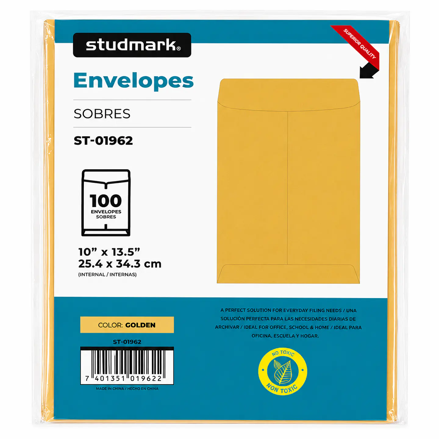 Sobres Manila Studmark 10 x 13.5 pulgadas – Paquete de 100 Unidades 1