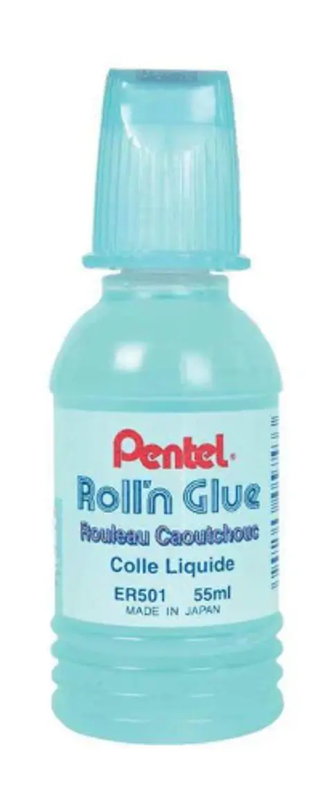Goma Líquida Pentel Roll-On Transparente 55 ml ER501-S