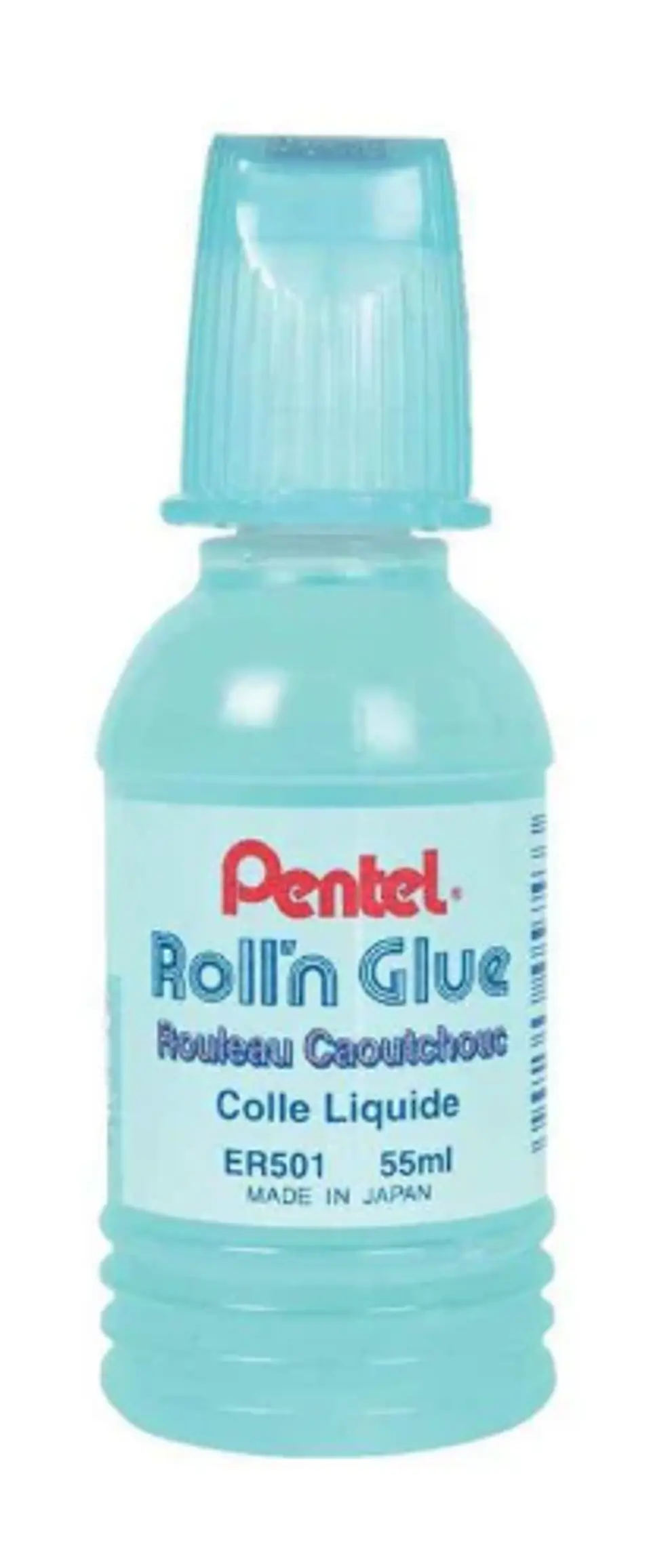 Goma Líquida Pentel Roll-On Transparente 55 ml ER501-S 1