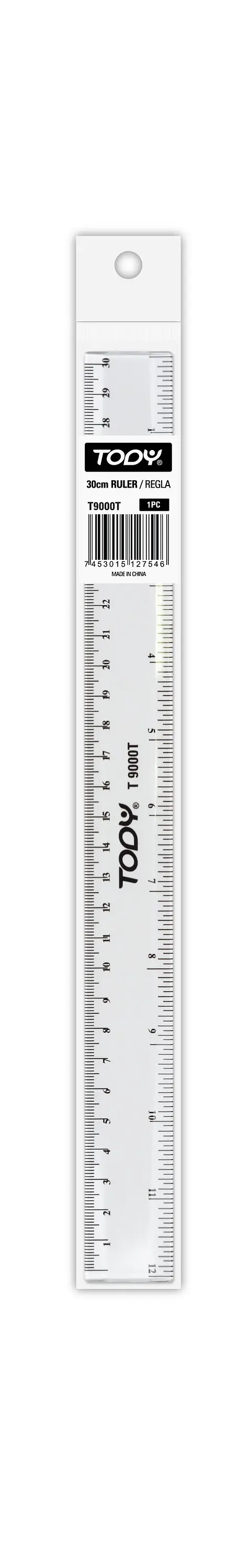 Regla Transparente 30 cm (12") T9000T