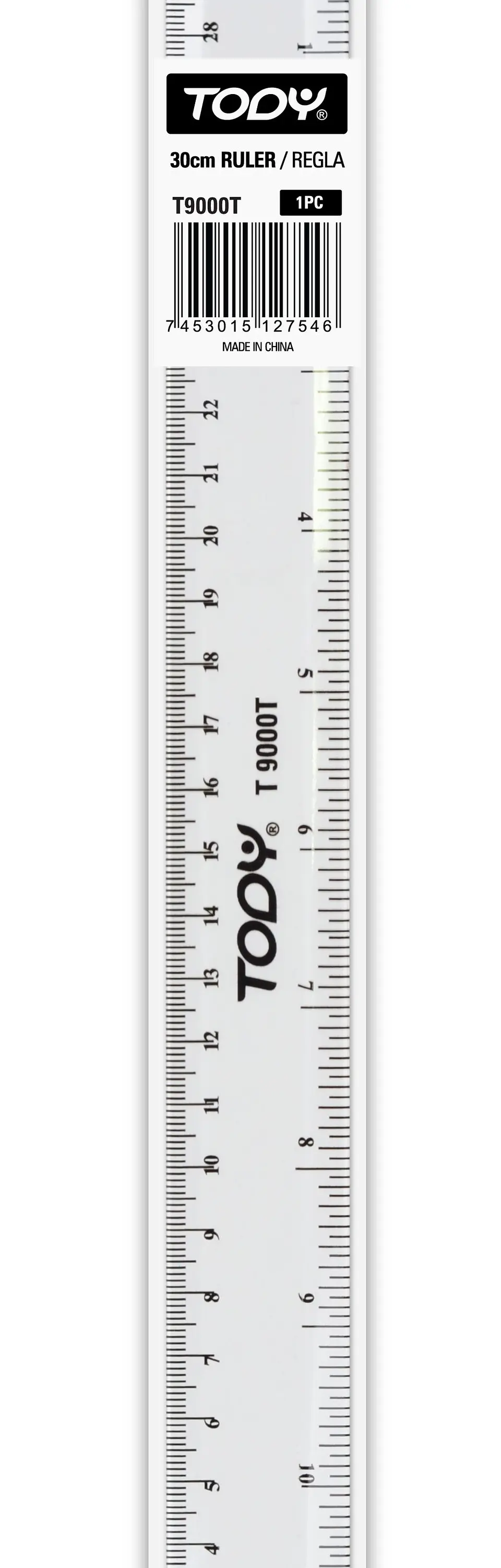 Regla Transparente 30 cm (12