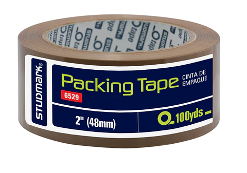 Cinta de Empaque Marrón 48 mm x 100 yd 43 Mic Studmark