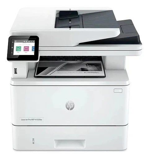 HP LaserJet Pro MFP 4103fdw Impresora Multifunción Láser Monocromática Wi-Fi Dúplex con Fax y ADF