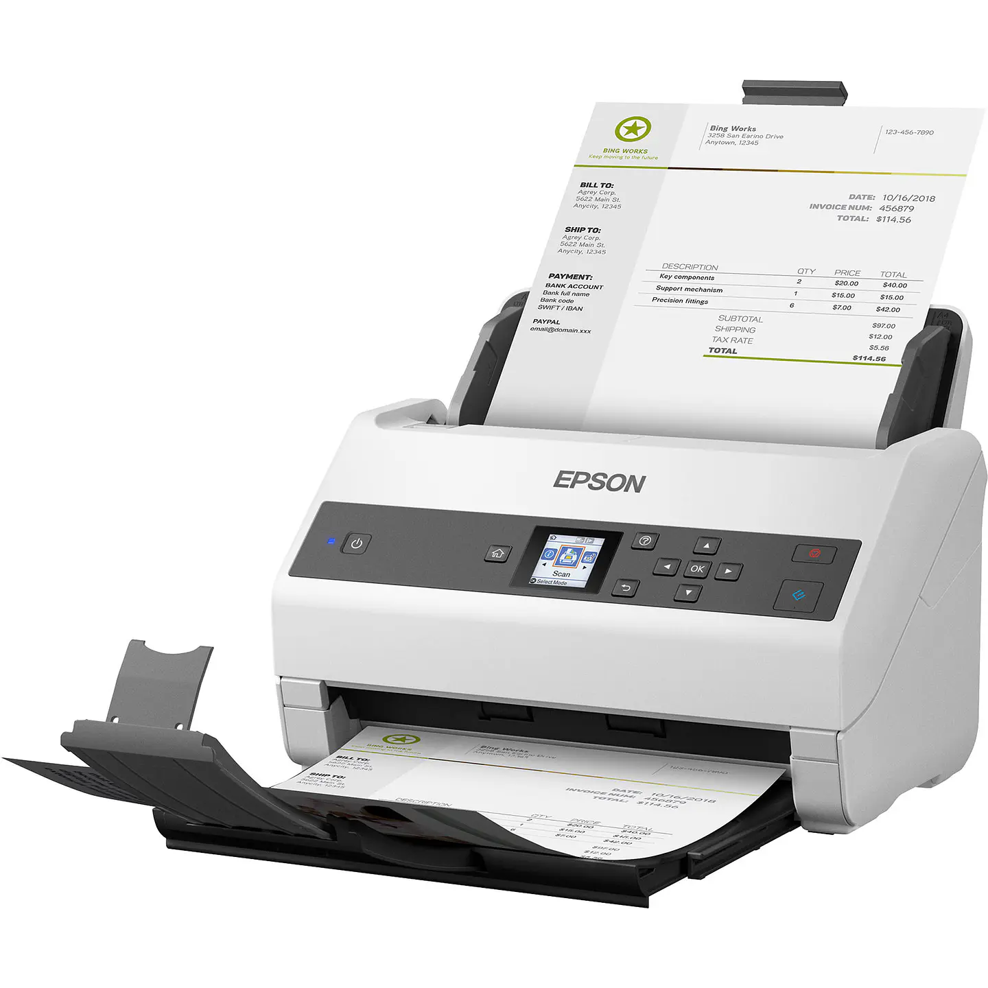 EPSON DS-870 Escáner Dúplex de Documentos Profesional 2