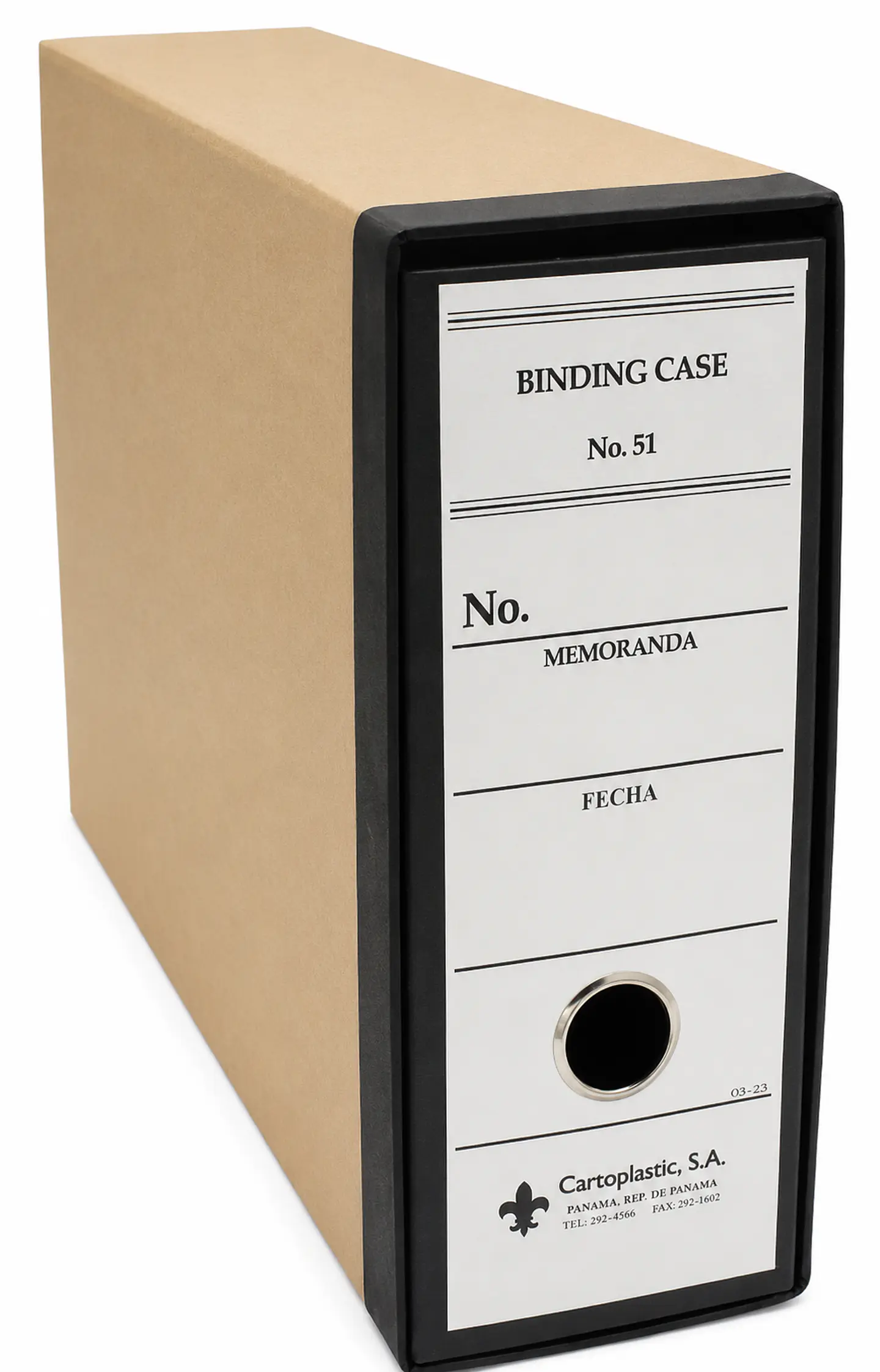 Binding Case Cartoplastic No. 51 para Documentos Tamaño Legal 1