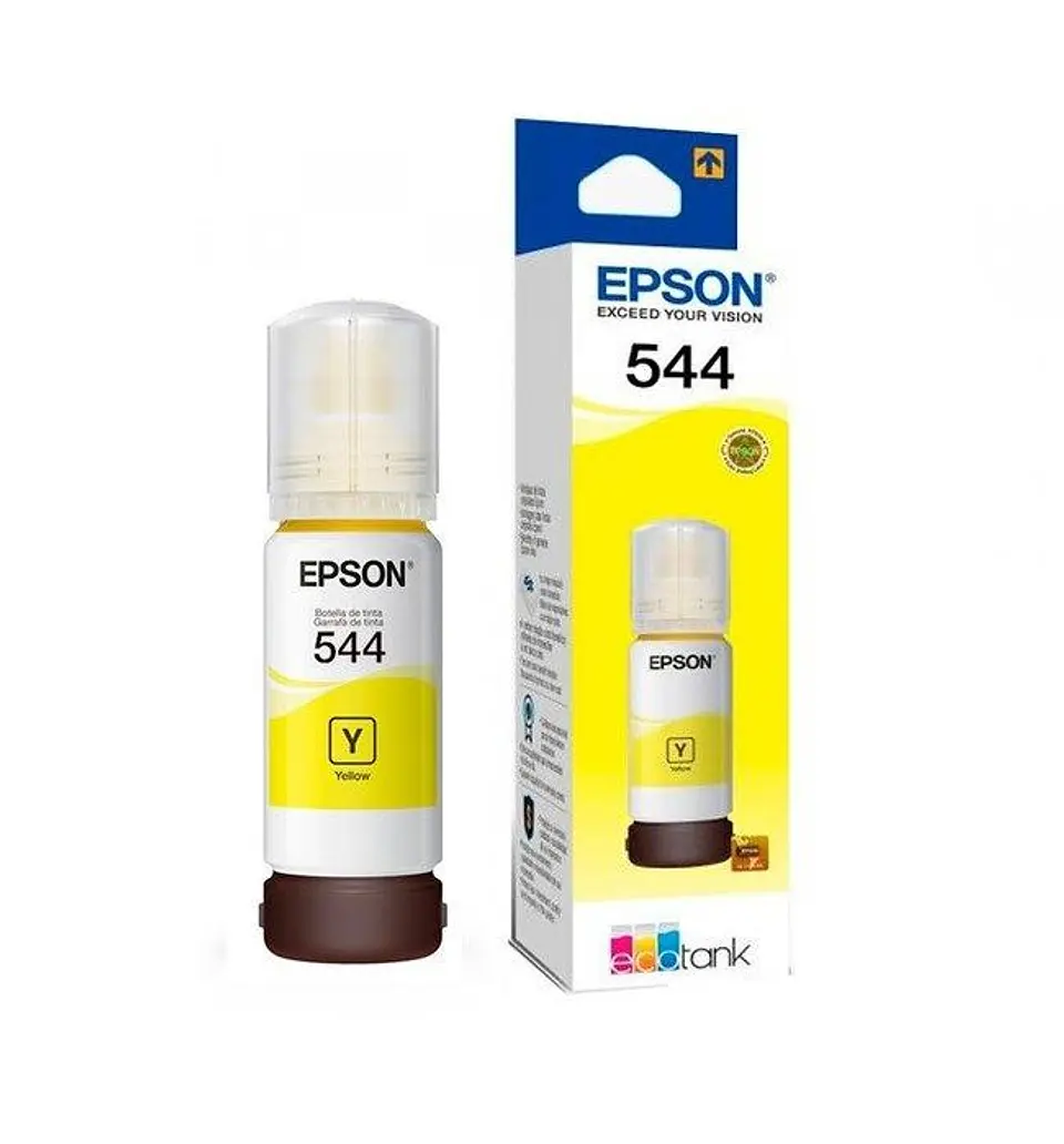 Botellas de Tinta Epson 504 Original Negro, Cian, Magenta y Amarillo para Impresoras EcoTank 4